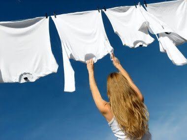 Blanquear ropa blanca