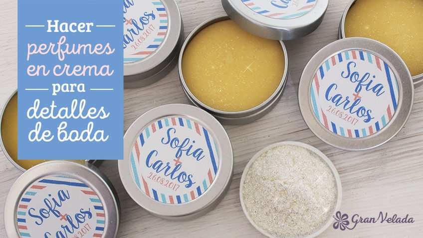Infografía de detalles de perfume solido para bodas hechos en casa