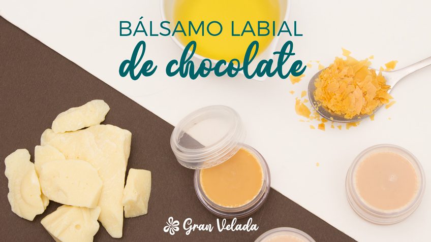 balsamo labial de chocolate