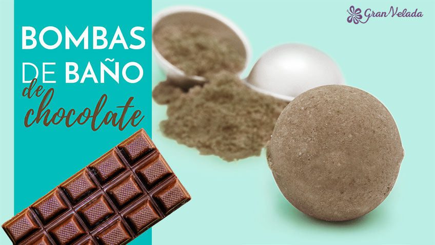 Bombas de baño de chocolate