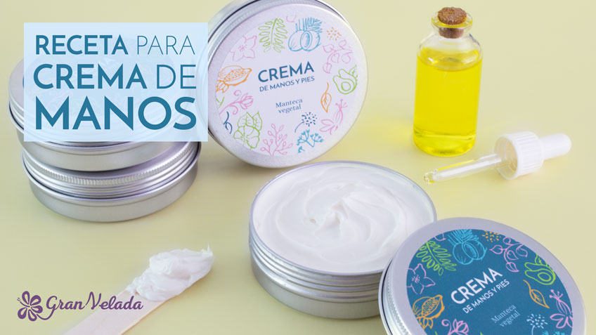 Receta para crema de manos facil de hacer en casa