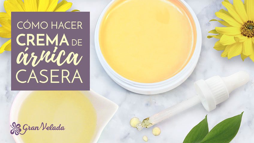 Aprende a hacer Crema de árnica hecha en casa con productos naturales.