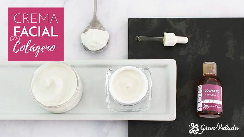 Crema facial con colageno