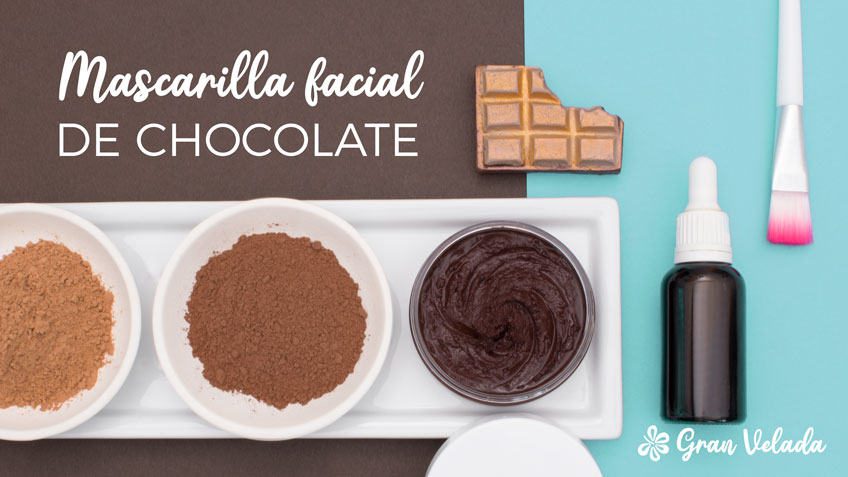 mascarilla facial de chocolate post