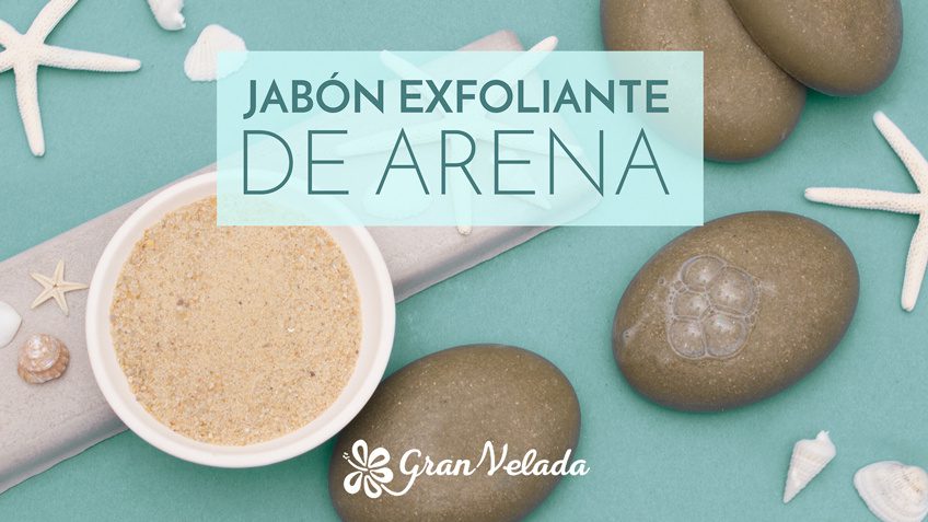 jabon exfoliante de arena post