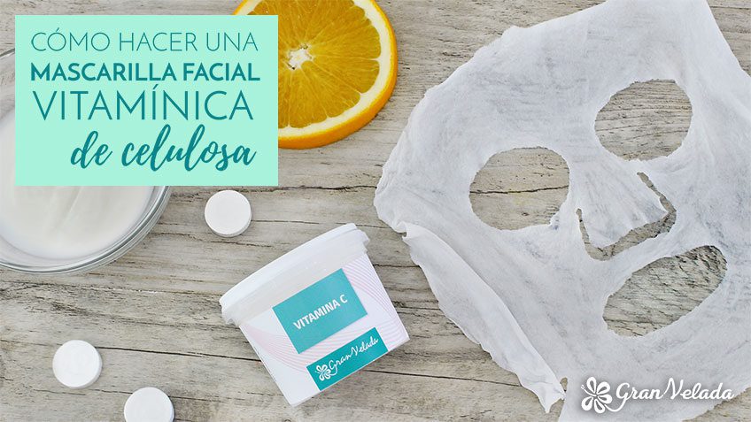 Mascarilla de celulosa facial casera