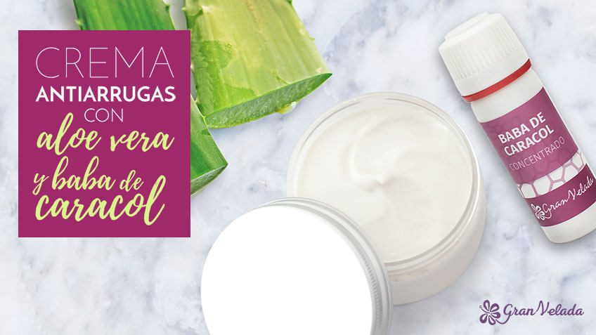 Tutorial para hacer crema antiarrugas con aloe vera y baba de caracol casera