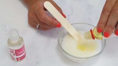 Añadiendo propiedades cosmética a una crema base