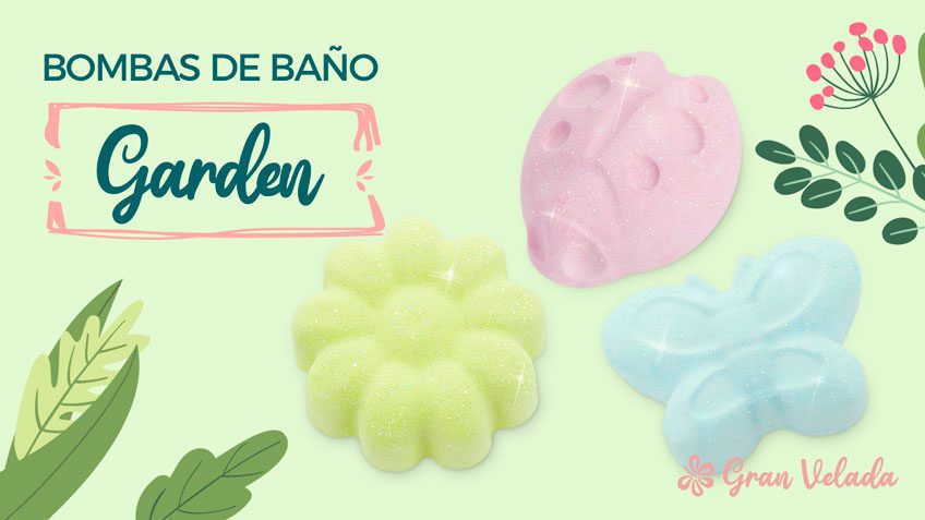 bombas de bano garden