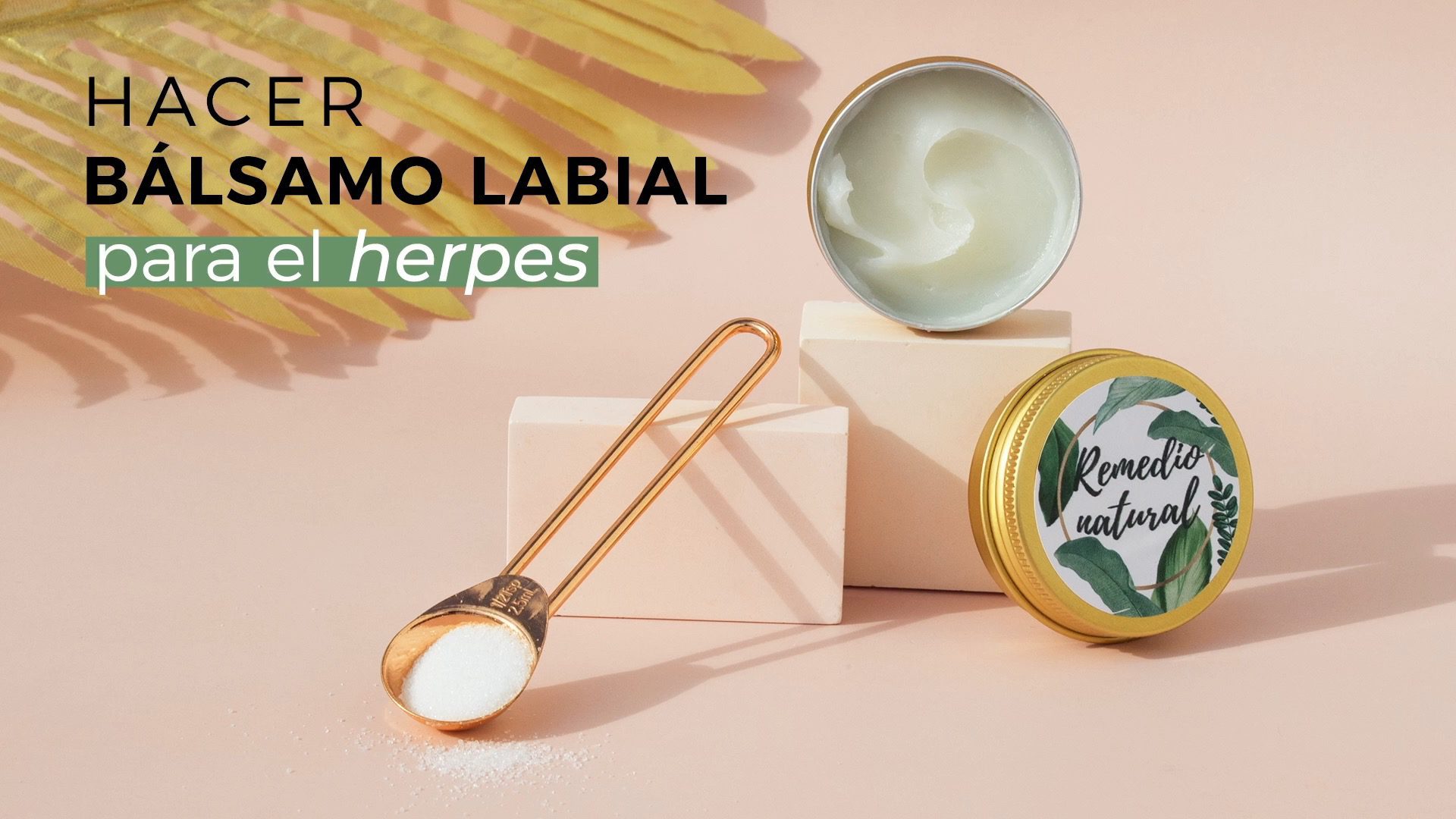 hacer balsamo labial herpes