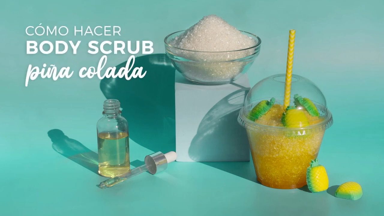 hacer body scrub pina colada