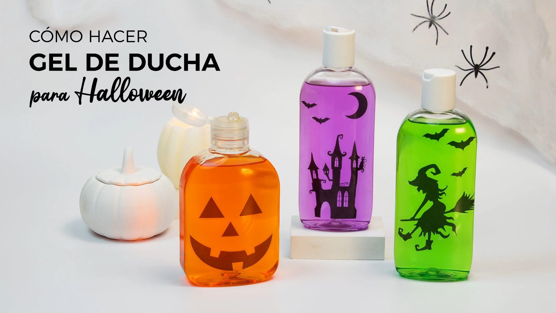 hacer gel ducha halloween